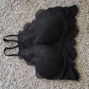 PINK Victoria's Secret Lace Halter Push-up Bra